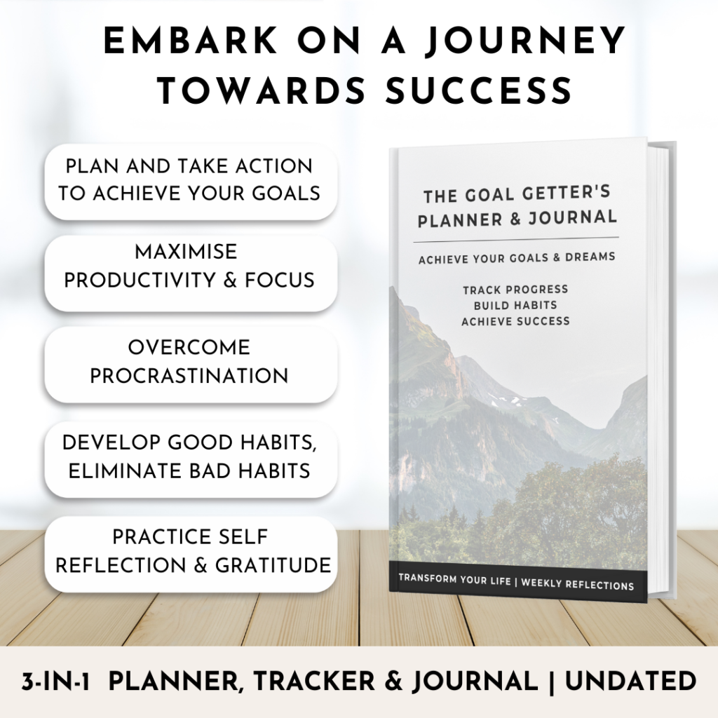 Goal Setting Goals Planner & Journal